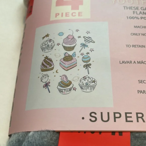 NWT BCBG 4 piece Girls Pajama Youth Sleep SET Super Soft Comfy and Cozy medium - Picture 8 of 8